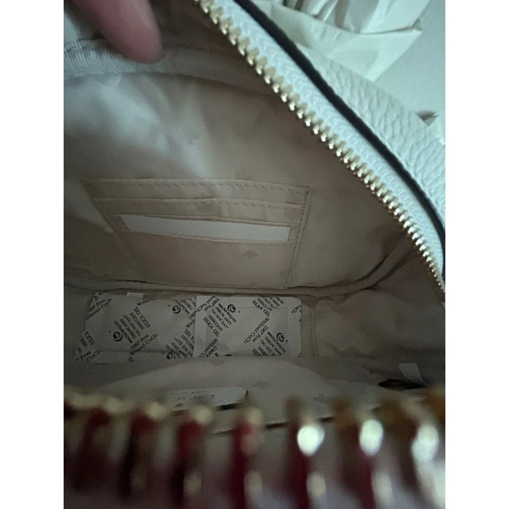 Kate Spade Kourtney‎ Spectrum Logo Camera Bag White Rainbow WKRU6941 Crossbody
